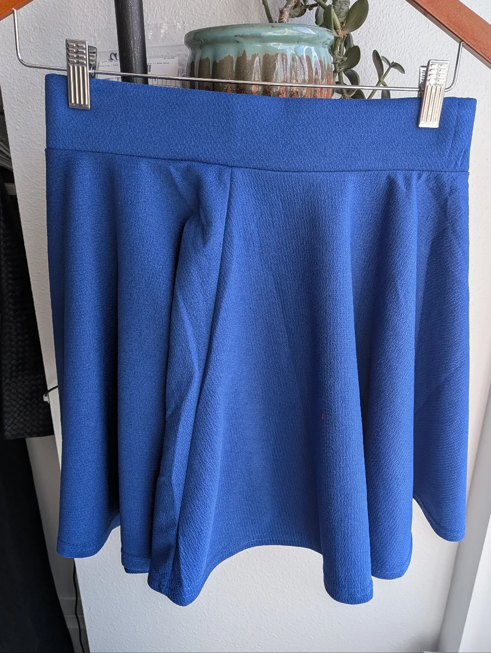 NWT Urban Coco Royal Blue Stretchy Skater Skirt Fit & Flare